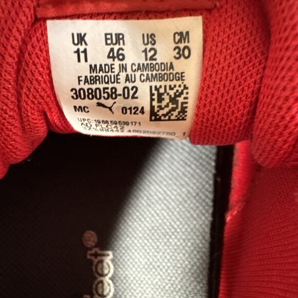 PUMA Scuderia Ferrari Tune Cat Mens 11 Lace Up Sneakers Casual Shoes - Picture 7 of 8